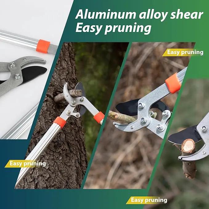 Heavy Duty Garden Lopper Pruning Shears, Aluminum Alloy or Carbon Steel, Tree Branch Cutter with Non-slip Handle, Labor-saving Gardening Tools, Yard, Orchard (Vigorously cut 59cm aluminum alloy) by GreenHaven Gardens