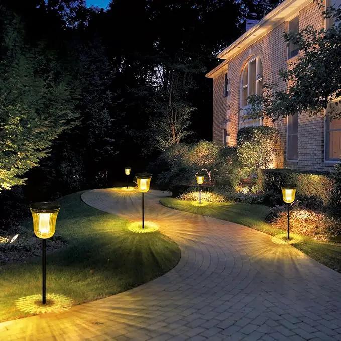 Solar Pathway Lights Outdoor, Solar Lights Outdoor Waterproof IP65, 200 LM Auto On/Off Solar Lights Garden,Outdoor Solar Lights for Yard Garden Walkway Driveway Path by GreenHaven Gardens