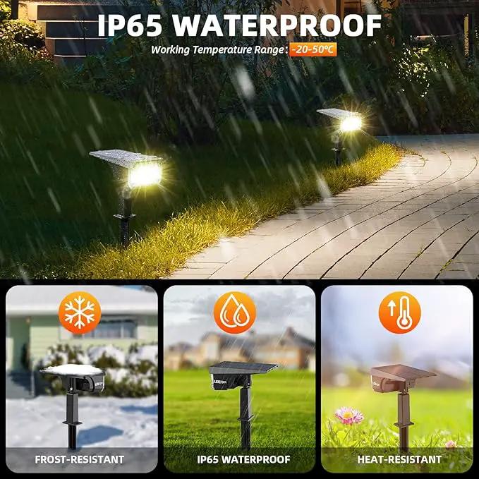 Solar Spot Lights Outdoor Landscape Lights, 40 LEDs Solar Landscape Spotlights Outdoor Waterproof Auto On/Off Solar Garden Lights, Outdoor Solar Lights for Yard Palm Tree Driveway Patio Pool by GreenHaven Gardens