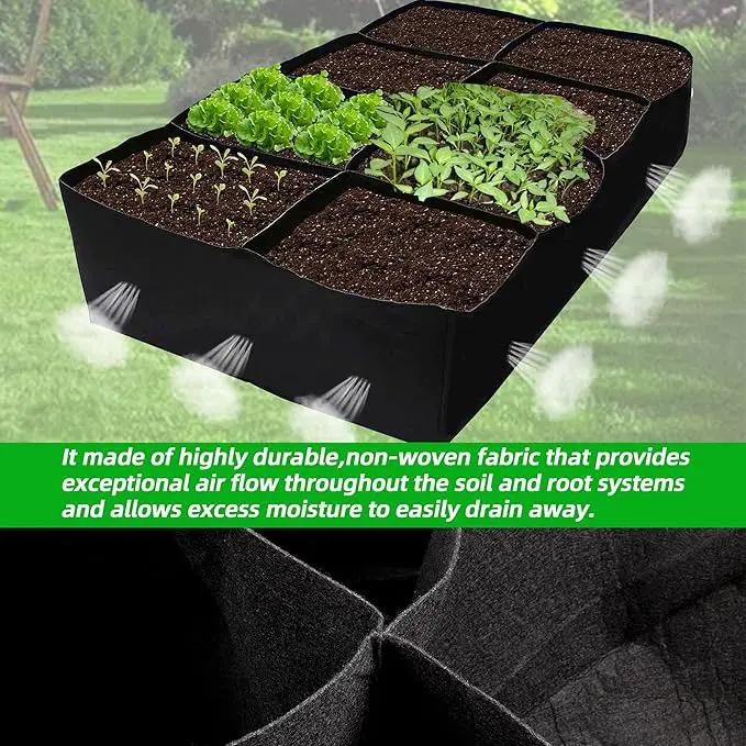 CJGQ 2 Pack Fabric Raised Garden Bed 6x3x1ft Garden Grow Bed Bags for Growing Herbs, Flowers and Vegetables 128 Gallon… by GreenHaven Gardens