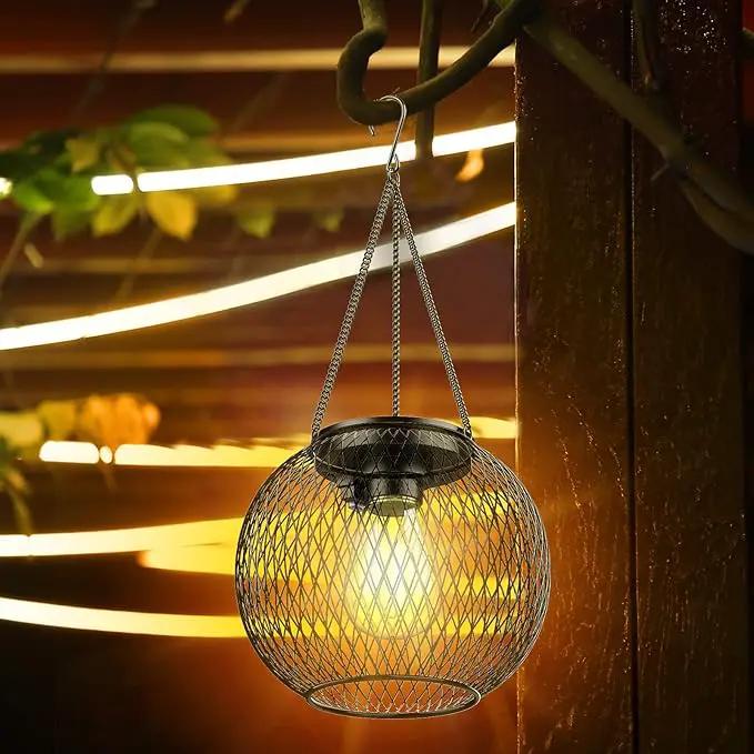 Solar Lantern Outdoor, KagoLing Upgraded Hanging Solar Lights Outdoor Garden Christmas Decorations Decorative Lighting Solar Powered Waterproof Tree Lantern for Garden Yard Patio Pathway, 4 Pack by GreenHaven Gardens