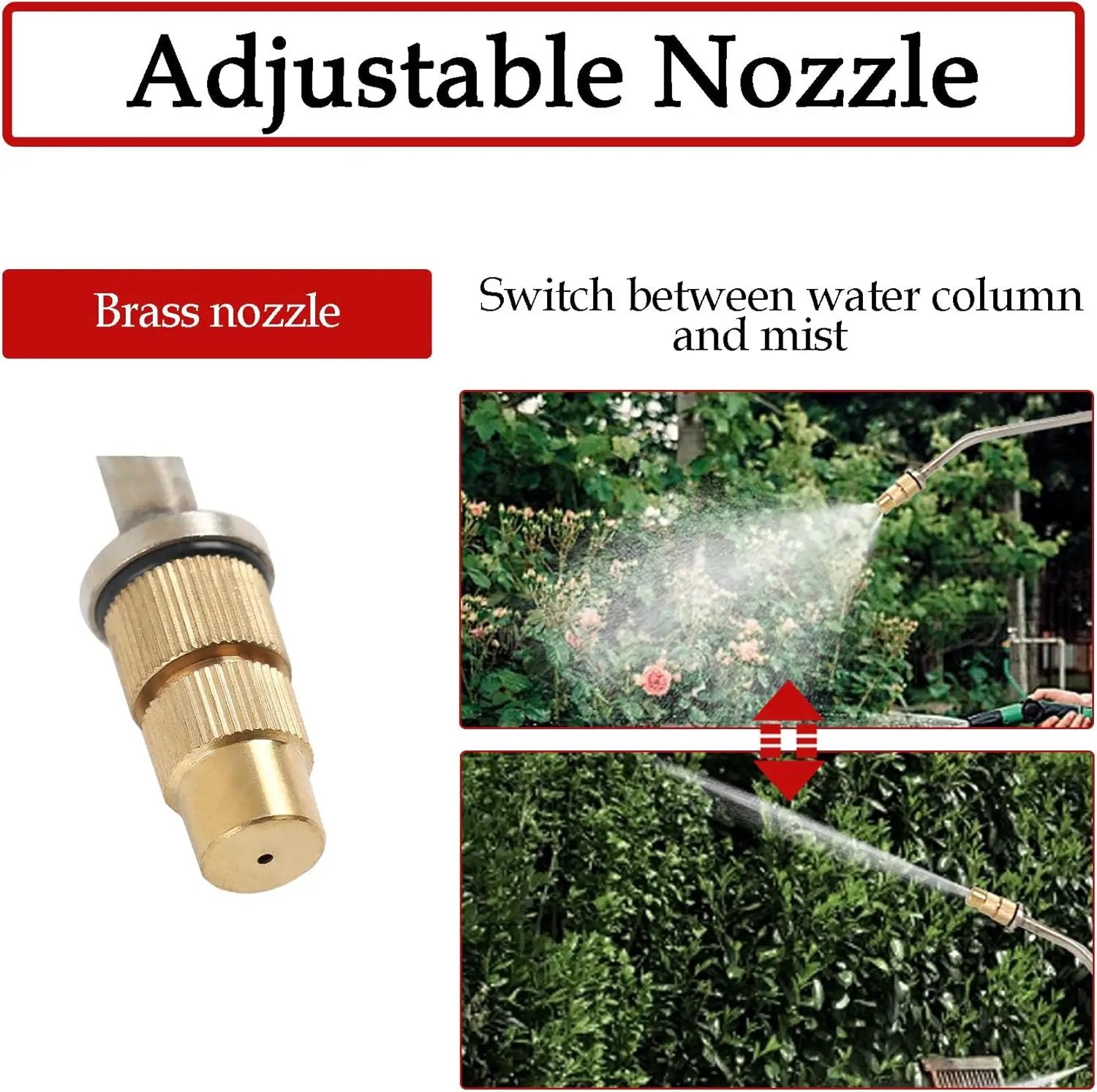 Hand Pump Sprayer Stainless Steel Sprayer for Indoor and Outdoor 1.5 Gallon Sprayer 16 in Wand 3.3 FT Hose by GreenHaven Gardens