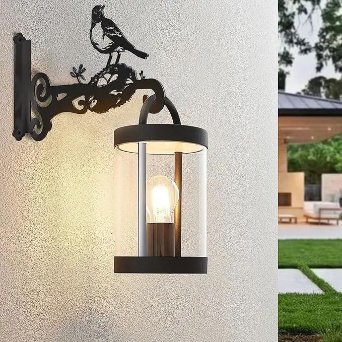 2-Pack Aesthetic Plant Hanger Indoor and Outdoor – 10 Inch Metal Hanging Plant Bracket with Beautiful Bird Pattern – Anti Rust Plant Hooks for Hanging Plants, Bird Feeder, Wind Chime, Lantern by GreenHaven Gardens