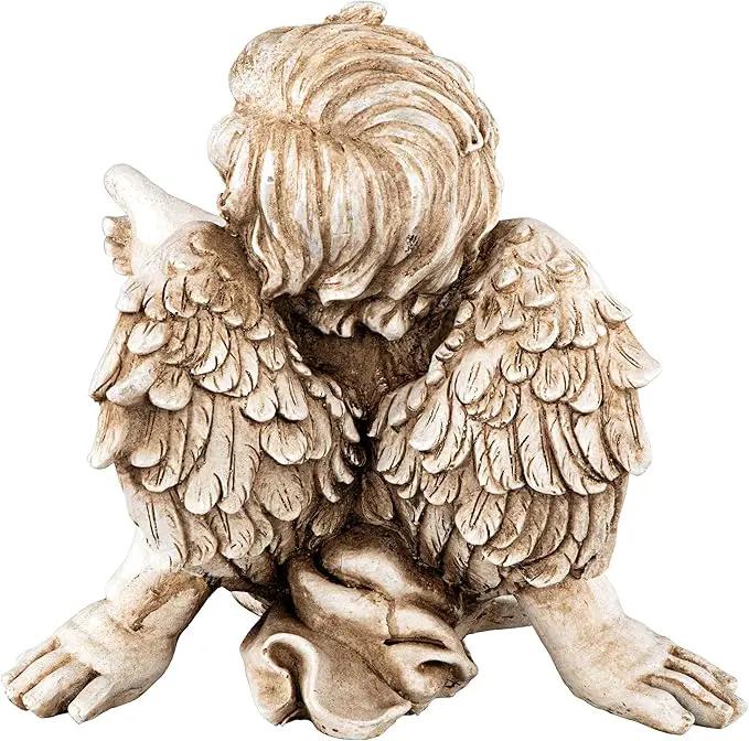 Design Toscano Pause for Repose Garden Angel Statue by GreenHaven Gardens