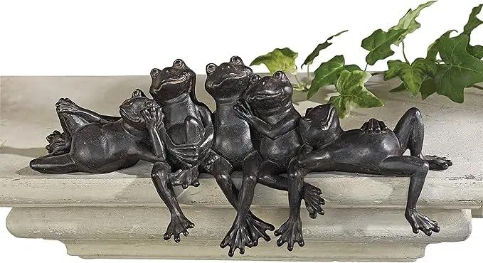 Lazy Daze Knot of Frogs Sill Sitters by GreenHaven Gardens