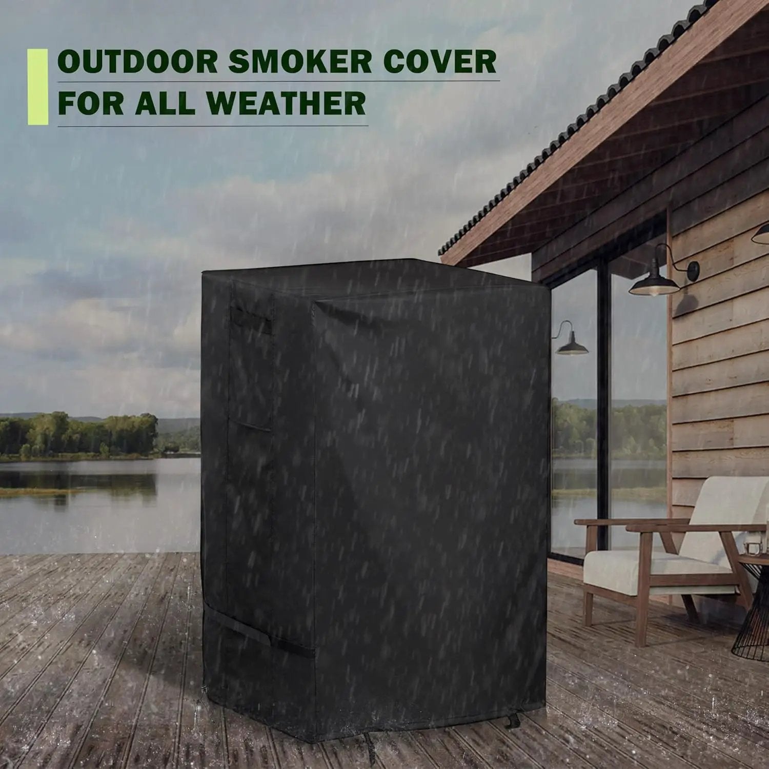 Smoker Cover for Pit Boss PBV3G1 Smoker Grill, Outdoor Grill Cover for Pit Boss Vertical Smoker Grill by GreenHaven Gardens