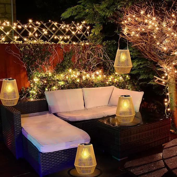 Solar Lanterns, KagoLing Solar Lanterns Outdoor Waterproof Solar Lights for Outside Hanging Solar Lights Outdoor Solar Lamp Lights Decoration for Garden,Yard,Patio,Porch,Trees,Lawn,Pathway, 4 Pack by GreenHaven Gardens