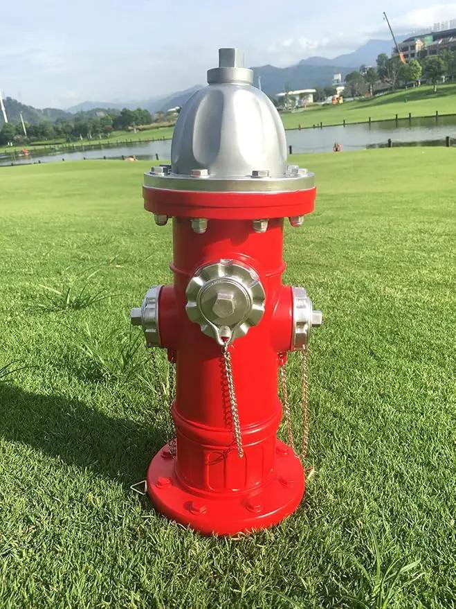 Fake Fire Hydrant for Dogs to Peed on, Dog Fire Hydrant Pee Post, 17.5" Backyard Decor Outdoor Statues Firefighter Gifts for Men (17.5") by GreenHaven Gardens