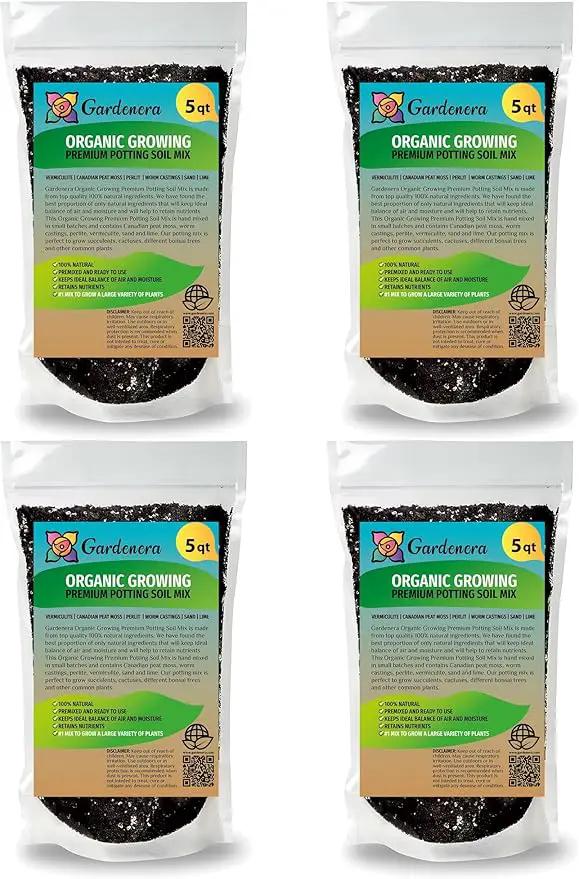 Organic Planting Soil - Create a Sustainable and Eco-Friendly Environment for Your Plants - 20 QUARTS by GreenHaven Gardens