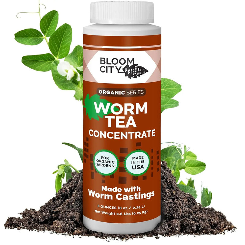 Bloom City Organic Worm Tea Concentrate and Compost and Bokashi Booster, 1/2 Pint (8 oz) by GreenHaven Gardens