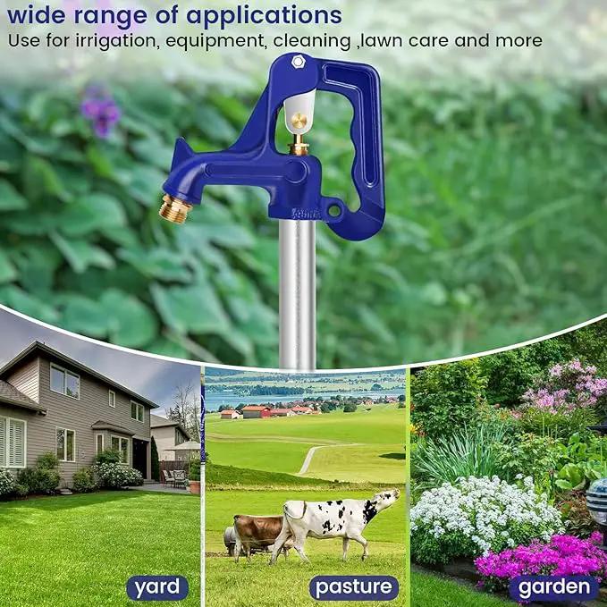 3.25FT Frost-Free Yard Hydrant, Freezeless Frost Proof Hydrant,Water Hydrant 3/4" Pipe Connection,Total Length 3.25ft, 12" Bury Depth,for Yard,Garden,Pasture Irrigation and Drinking by GreenHaven Gardens