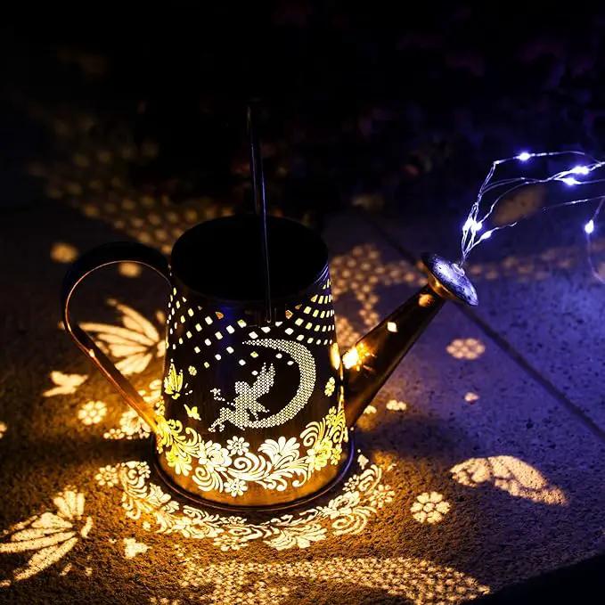 YJFWAL Solar Watering can with Lights, Unique Gifts for Mom Grandma Women Birthday, Waterproof Gardening Gifts Watering Can with Cascading Lights Outdoor Decor for Garden Patio Yard Pathway Backyard by GreenHaven Gardens