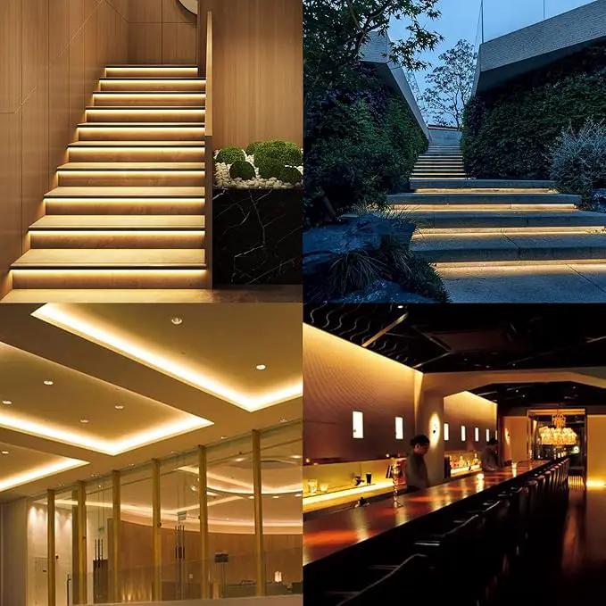 15M/49.2ft 24V COB LED Strip Light Waterproof IP65 Warm White 3000K Uniform Glow 5760LEDs CRI 93+ Flexible LED Tape Lights for DIY Cabinet Bedroom Kitchen Home Decor(No Power Supply) by GreenHaven Gardens