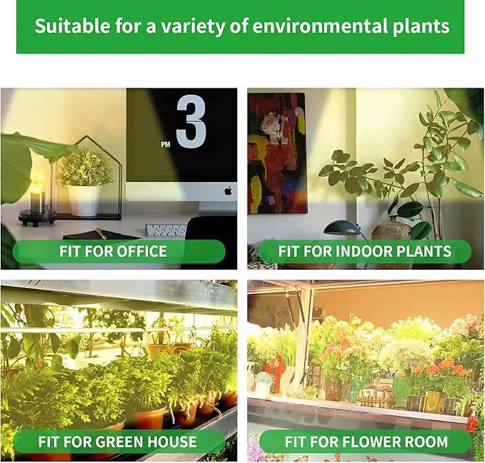 LED Grow Light Strips, Full Spectrum Plant Growing Lights for Indoor Plants 3000K, 144 LEDs Plant Lamp with 3/9/12H Timer, 10 Dimmable Levels, 3 Head 13 Inches by GreenHaven Gardens