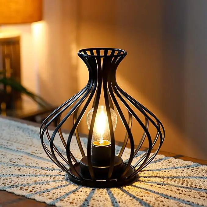 JHY DESIGN Decorations Outdoor Table Lamp Nightlight 7.5''High Modern Style Battery Powered Lamp with 6-Hours Timer Feature Decorative Bedside Lamp for Room Indoor Outdoor Table Garden Party by GreenHaven Gardens
