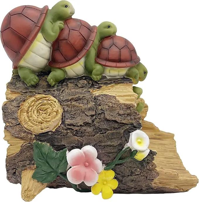 Turtle Statues Gutter Downspout Extension Statues Garden Decoration,Resin Statue Outdoor Decor,Animal Downspout Diverter,Decorative Gutter Extension,3"×4" Downspout Extender Diverter Splash Block by GreenHaven Gardens