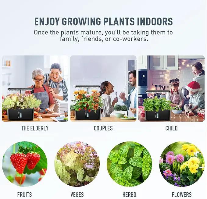 Ahopegarden 120pcs Hydroponic Pods Kit: Compatible with AeroGarden Herb Kits with 120 Grow Sponges; 120 Pods Lable, Highly Breathable - Indoor Garden Kit Supplies for Most Brands by GreenHaven Gardens