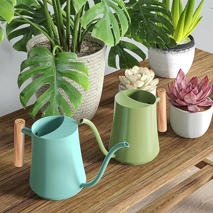 Watering Can Indoor Plants Mint Green 35oz Cute Watering Can Decorative Small Matal Watering Pot for House Bonsai Plants Garden Flower Indoor Outdoor by GreenHaven Gardens