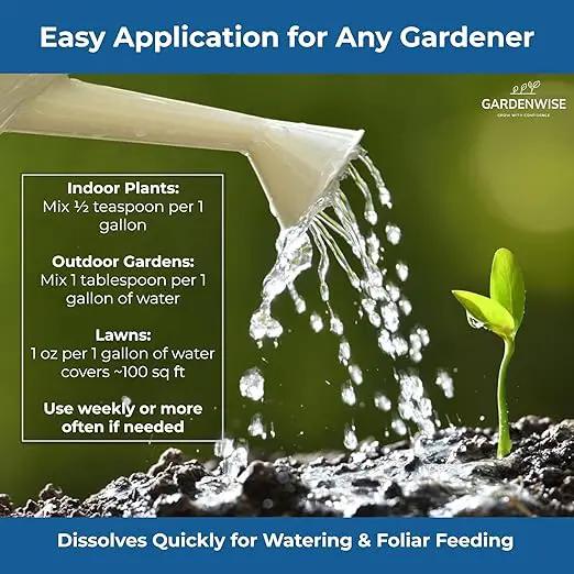 20-20-20 Water-Soluble Fertilizer – Powder for Liquid Plant Food for Indoor & Outdoor Plants, Orchids, Vegetables, Lawns, Flowers – 20 20 20 Fertilizer 1/2 Quart (1 lb) by GreenHaven Gardens