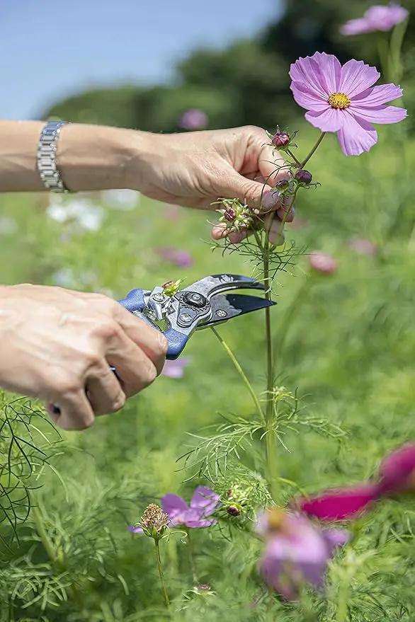 6 Piece Stainless Steel Heavy Duty Garden Tools Set, with Ash Wood Handle and Non-Slip Rubber Grip Pruner, Premium Canvas and Leather Storage Tote Bag, Outdoor Hand Tools, Garden Gift by GreenHaven Gardens