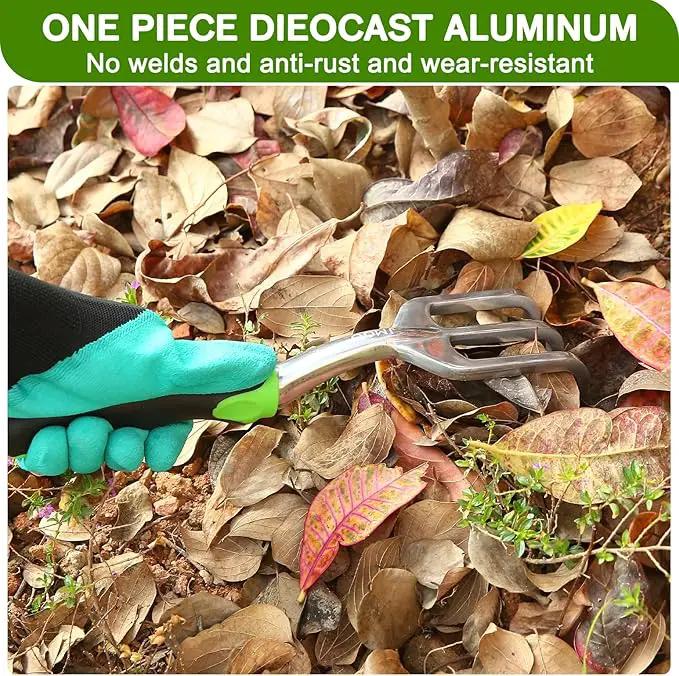 Garden Tools, 8-Piece Garden Tool Set with Non-Slip Ergonomic Handles, Lightweight Aluminum Alloy Rust-Proof Durable Gardening Hand Tools, Ideal Gardening Tools Gifts for Women and Men by GreenHaven Gardens