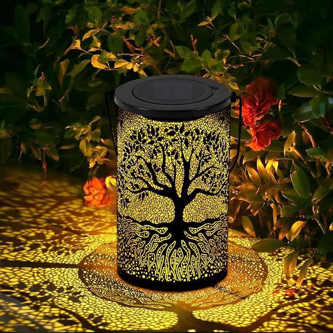 Solar Outdoor Lanterns Waterproof Hanging, Tree of Life Decorative Light Christmas Thanksgiving Birthday Gifts for Women Mom Grandma, Garden Decor for Garden Patio Yard Lawn Backyard Front Porch by GreenHaven Gardens