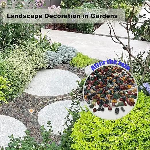 45LB Succulents Rocks for Plants Cactus Gravel Pebbles for Fish Tank 1/2 Inch Natural River Rocks for Vase, Aquarium, Landscaping,Bonsai,Terrarium Pebbles, Mixed Color by GreenHaven Gardens