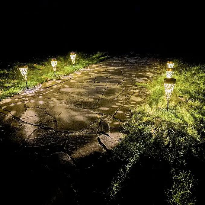6-Pack Dragonfly Outdoor Decor Solar Pathway Lights, Metal Landscape Lighting for Garden, Lawn, Yard, Patio, Backyard, Pathway, Walkway – gifts for Mother, Women, Men, Grandmother, Grandfather by GreenHaven Gardens