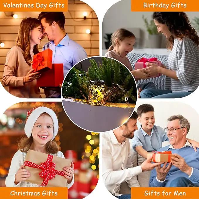 YJFWAL Solar Watering Can Lights, Unique Fairy Gifts for Women Mom Grandma Birthday, Waterproof Outdoor Garden Decor Large Hanging Solar Lantern Fairy Lights for Patio Porch Yard Flowerbed Pathway by GreenHaven Gardens