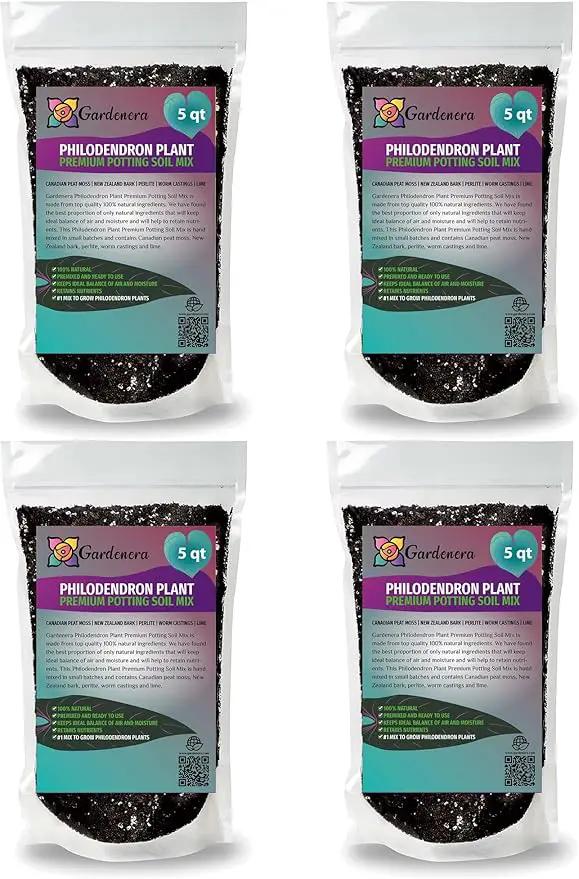 Organic Philodendron Soil Blend - Promote Strong Root Development and Vibrant Leaves - 20 QUARTS by GreenHaven Gardens