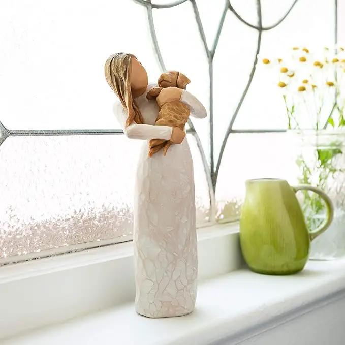 Willow Tree Adorable You (Golden Dog), A Joyful Friendship, Expresses Relationship with a Much-Loved Pet Dog, Sculpted Hand-Painted Figure by GreenHaven Gardens