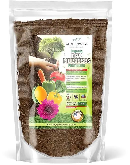 Organic Molasses for Plants - Horticultural Molasses - Ideal for Traditional & Hydroponic Gardening, for Indoor & Outdoor Plants (2 QUARTS) by GreenHaven Gardens
