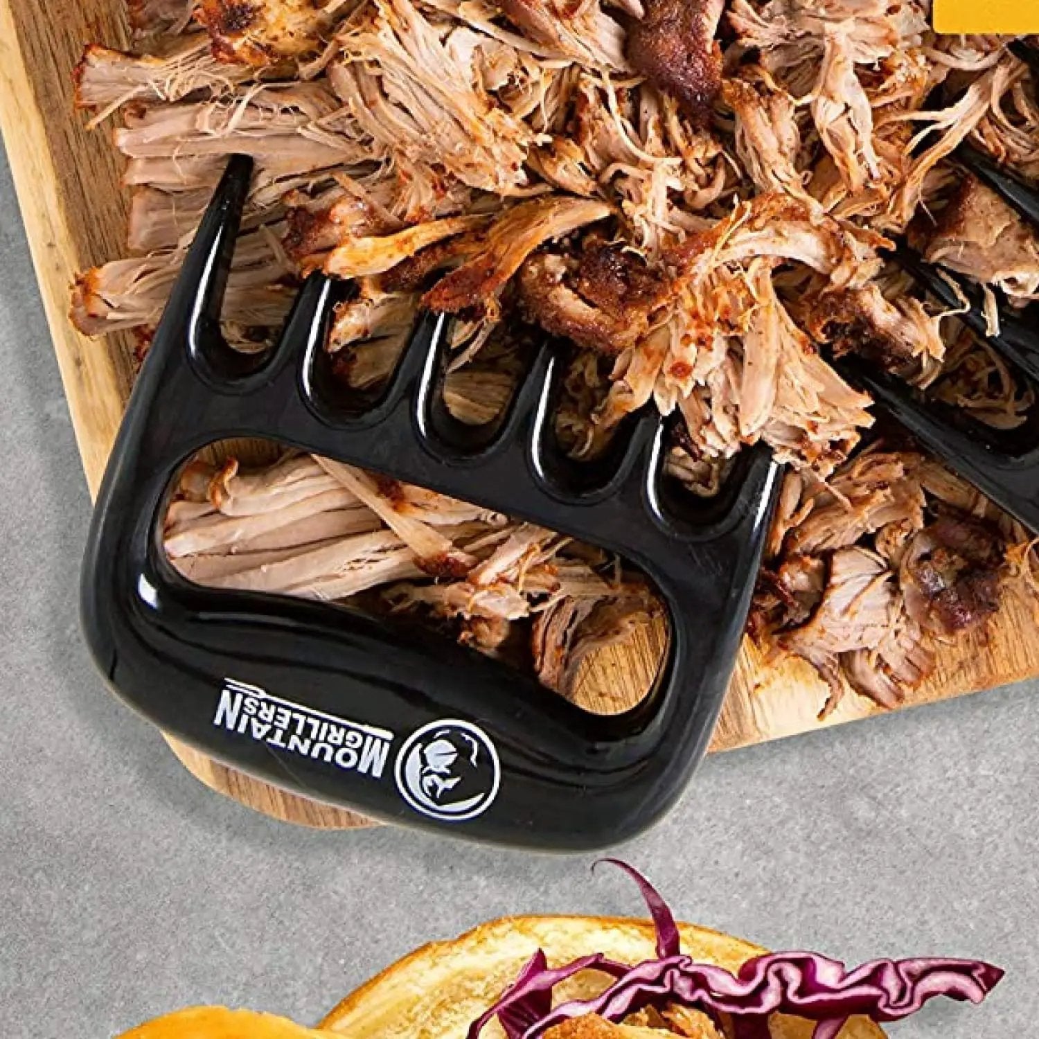 Mountain Grillers Meat Claws - Pulled Pork Claws and Meat Shredder - Grilling Claws BBQ Tools for Meat Shredding - Meat Pulling Claws for Barbecue, Smoker, and Grill Bear Claws - Pack of 2, Black by GreenHaven Gardens