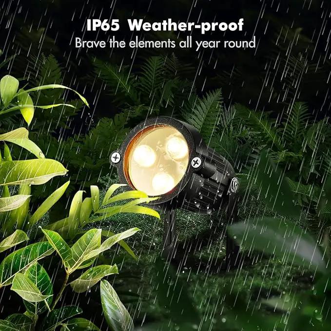 LemonBest Landscape Lighting - 6W RGB Color Changing Halloween Landscape Lights 120V Christmas Outdoor LED Spotlight with Remote Control Waterproof Spot Lights for Yard Garden Patio Driveway (1 Pack) by GreenHaven Gardens