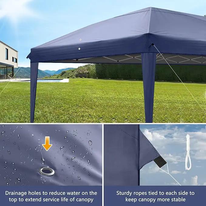 Outvita 10x20ft Pop Up Canopy Tent, Outdoor Instant Shelter Folding Canopy with Carry Bag for Commercial Events, Party, Backyard BBQ, Camping Blue by GreenHaven Gardens