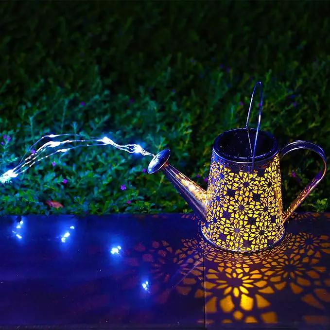 VOOKRY Watering Can with Lights, Large Hanging Solar Lights Outdoor Waterproof, Decorative Retro Metal Solar Garden Decor for Patio Yard Porch Lawn Landscape Gardening Gifts for Mom Grandma Women by GreenHaven Gardens