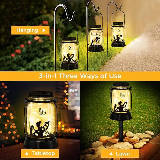 kyoryuger Dog Solar Lanterns, Dog Gifts for Women Mom Grandma, Christmas Dog Mom Gifts, Unique Birthday Gifts for Dog Lovers, Garden Decoration Outside for Yard, Patio,Backyard,Porch by GreenHaven Gardens