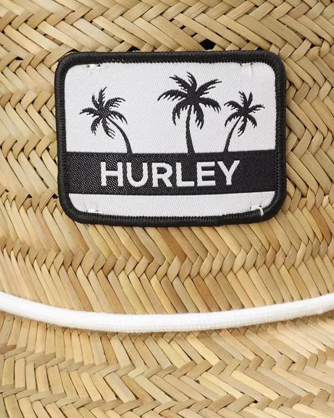 Hurley Women's Straw Hats - Real Straw Hat Medium Brim and Adjustable Chin Strap by GreenHaven Gardens