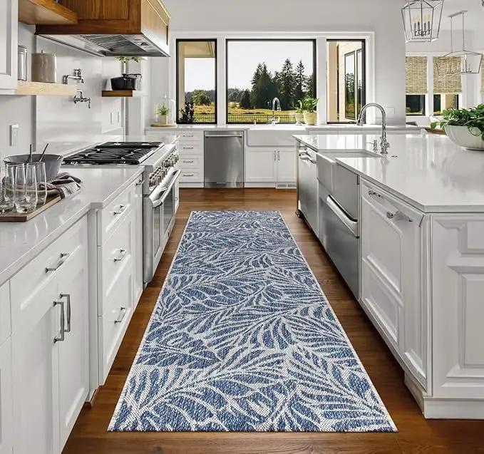Keen Home Design Terrace Outdoor Runner Rug - 2x10 Washable Indoor/Outdoor Rug for Patio, Kitchen, Balcony, Beach, Garden, Deck and Porch, Size: 2'2"x9'11" by GreenHaven Gardens