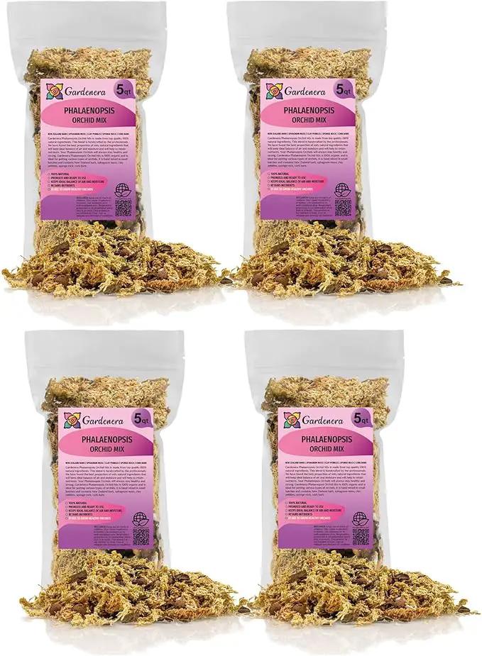 Premium Phalaenopsis Imperial Orchid Potting Mix - Hand Mixed in Small Batches | Great for Phalaenopsis of All Kinds - by GARDENERA - 20 Quart by GreenHaven Gardens