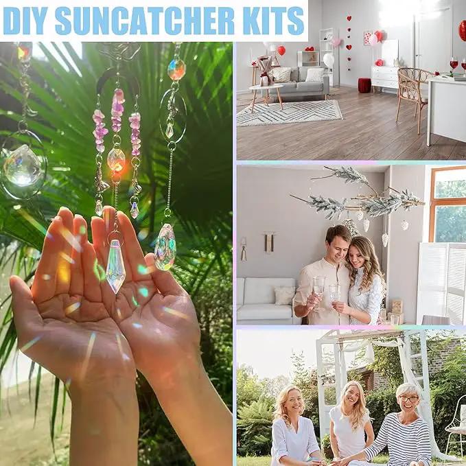 10 Sets DIY Suncatchers 420pcs Sun Catchers Making Supplies Kit Crafts for Adults Hanging Prism Sun Catcher with Crystals Rainbow Maker for Indoor Window Home Wedding Garden Spring Decor (hummingbird) by GreenHaven Gardens