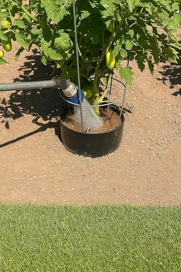 Garden Water Ring 5-Pack – Root Zone Irrigation Water Saver Rings for Garden Plants – Precision Hydration, Weed Control & Fertilizer Containment – Made in USA – Reusable Garden Watering Tool by GreenHaven Gardens