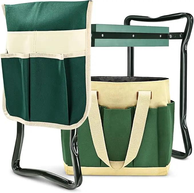 Garden Kneeler and Seat Heavy Duty, Upgraded Widened and Thickened Gardening Stools for Seniors, Foldable Gardening Bench Ergonomic Design, Effective Relief of Knee and Back Pain, Gift for Gardeners by GreenHaven Gardens