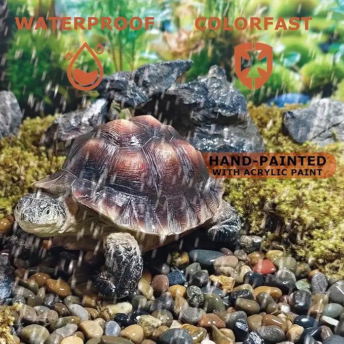 Sunthus Turtle Tortoise Sculptures Garden Statues Yard Art Resin Decorations Outdoor Garden Décor by GreenHaven Gardens