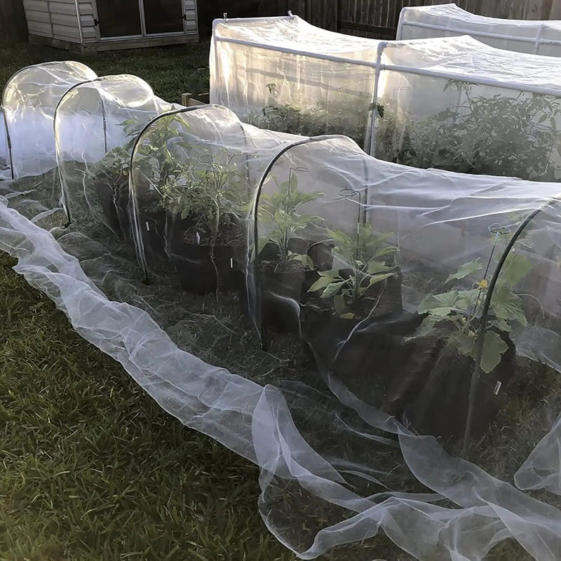 Garden Hoops Grow Tunnel for Raised Beds, 6 Sets 25.6" x 31.5" Rust-Proof Steel Greenhouse Hoops, Plant Support Garden Stakes Frame for Garden Fabric, Row Cover, Garden Netting by GreenHaven Gardens