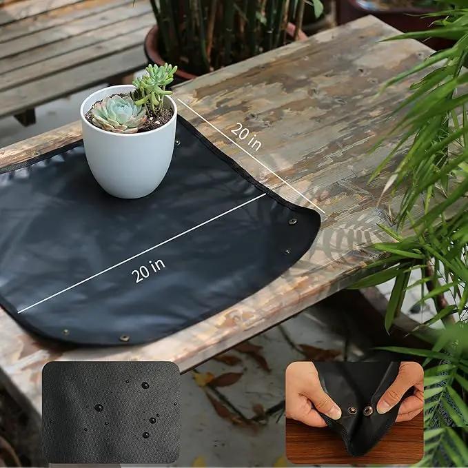 5Pcs Succulent Tools, Mini Garden Tools,Plant Potting Mat as Plant Accessories,Succulent Gardending Hand Tools Kit for Seedling Soil,Caring Succulent,etc,Gifts for Woman’s Gardening work(No Flowerpot) by GreenHaven Gardens