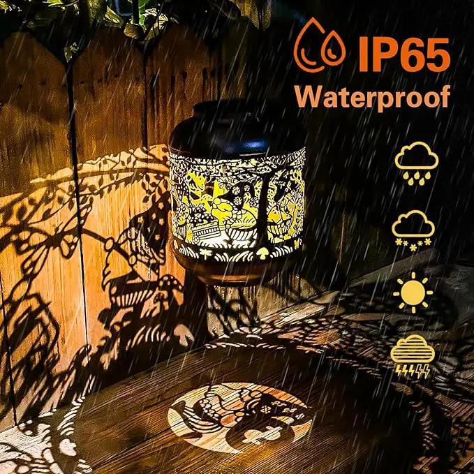 Gnomes Solar Lanterns Outdoor Waterproof,Hanging Solar Lights Gnome Gifts for Women Metal LED Decorative Light for Yard,Patio,Lawn,Tabletop,Pathway,Landscape,Garden Gnomes Decor by GreenHaven Gardens