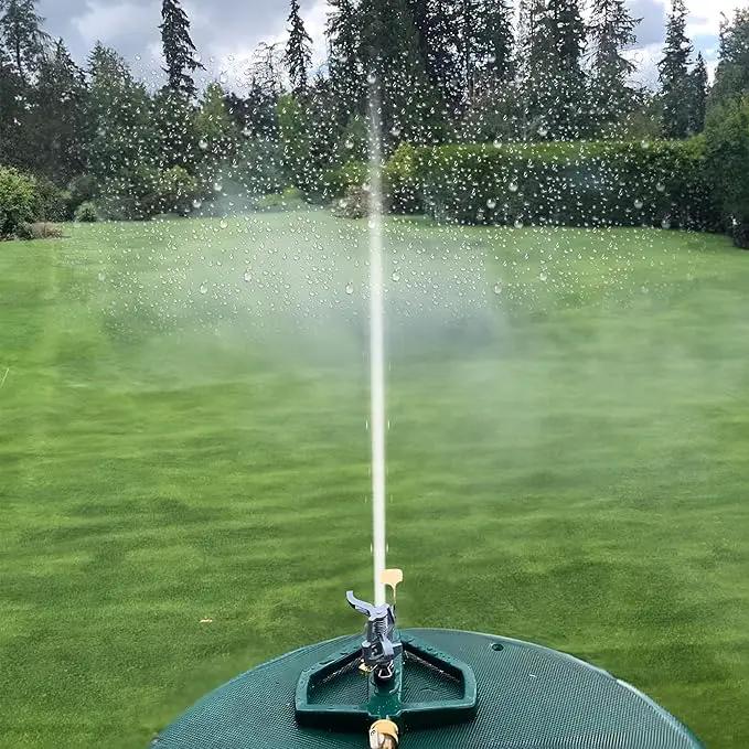 Hourleey Impact Sprinklers for Yard, Heavy Duty 360 Degree Rotating Pulsating Lawn Sprinkler with Metal Base for Garden Large Area, Water Coverage up to 5,800 Sq. Ft by GreenHaven Gardens