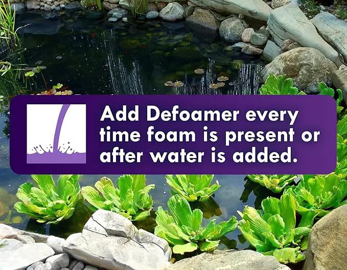 KoiWorx Defoamer - 32oz- Removes Foam from Decorative and Ornamental Ponds, Safe for Koi by GreenHaven Gardens
