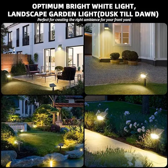 Solar Spot Lights Outdoor Landscape Lights, 40 LEDs Solar Landscape Spotlights Outdoor Waterproof Auto On/Off Solar Garden Lights, Outdoor Solar Lights for Yard Palm Tree Driveway Patio Pool by GreenHaven Gardens